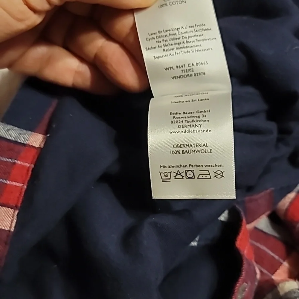 EDDIE BAUER 100% COTTON LINED BUTTON UP HOODIE JACKET SHIRT 3 POCKETS WOMENS SM - Picture 5 of 13